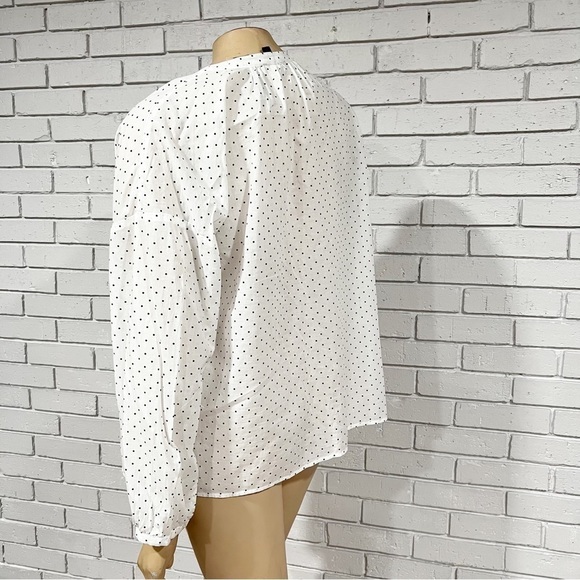 J.Crew Women’s Cotton-voile button-front top in sweet spots - Picture 6 of 11